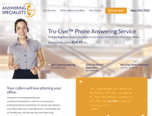 Tablet Screenshot of answering-services-oregon.com